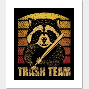 Racoon Trash Team Posters and Art